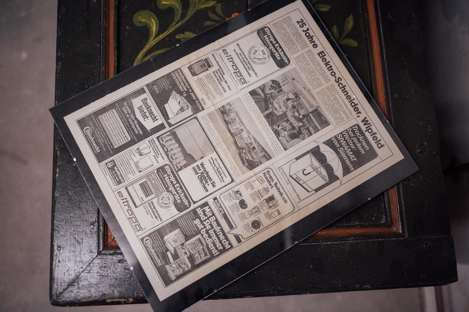 Zeitungsartikel: 25 Jahre Elektro Schneider, Wipfeld